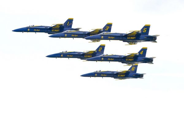 TWO BLUE ANGELS F-18 HORNETS CLIPPED EACH OTHER DURING FORMATION FLIGHT WITH THUNDERBIRDS THIS PAST WEEK