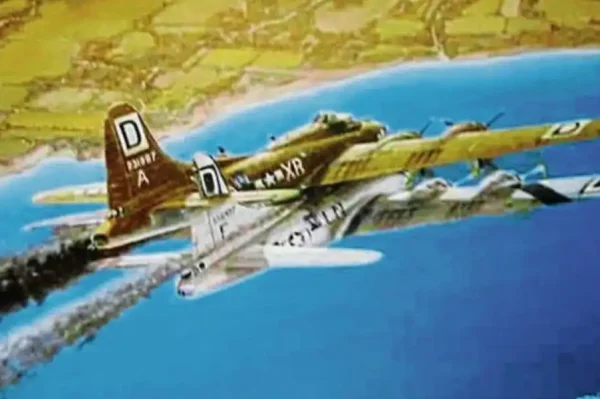 The incredible story of the “Piggyback Flight,” the incident where a B-17 collided with another B-17 and became hooked together