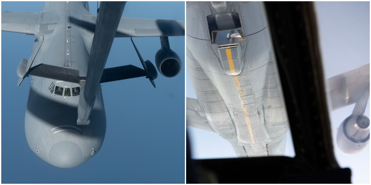 C-5M offloads 23,500 pounds of fuel to KC-10 in reverse air refueling proof of concept to enhance tanker aircraft capability