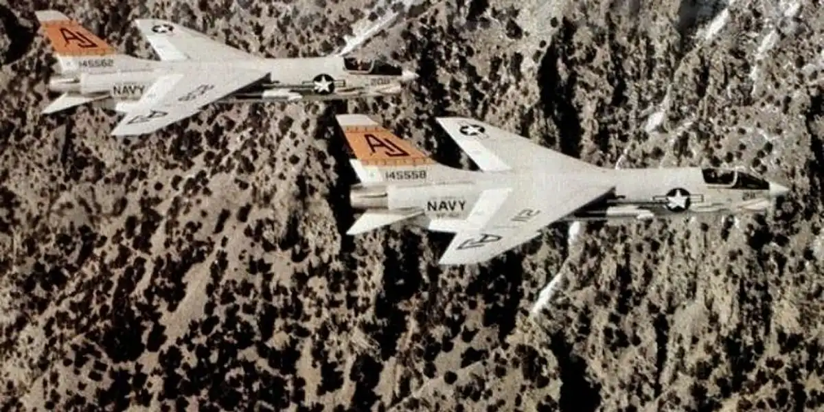 Hitting the Ramp and Ejecting on Initial Night Qual: F-8 Pilot recalls Colorful Crusader Driver